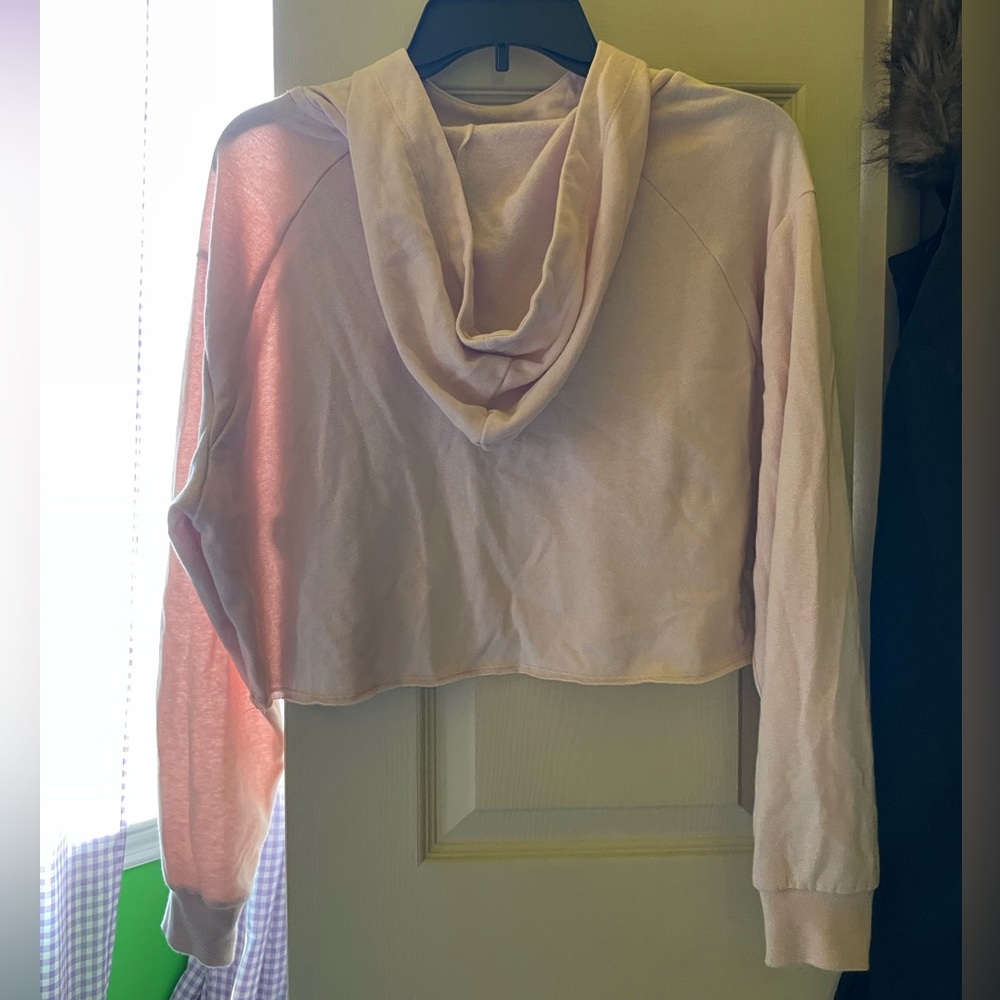 PINK Light Pink Cropped Hoodie - Picture 2 of 3